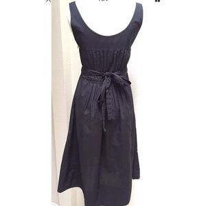 VINCE 4 Dress Tank Black Smocked Tie Sundress
